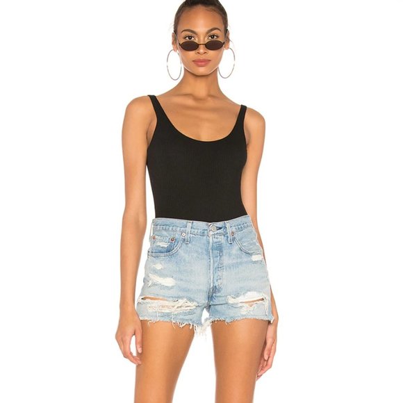 New Levi's 501 High Rise Short in Faultline Distressed Size 30 - Picture 1 of 14